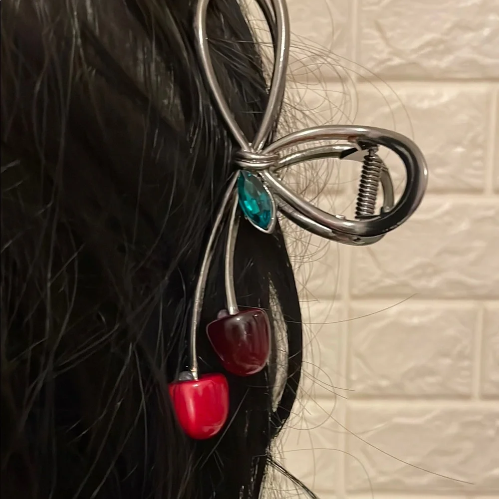 Large Cherry Hair Clip